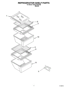 03 - Refrigerator Shelf Parts parts for Whirlpool Refrigerator 7ED5FTGXKT02 from AppliancePartsPros.com