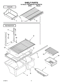 06 - Shelf Parts, Optional Parts parts for Whirlpool Refrigerator ET8WTMXKT03 from AppliancePartsPros.com