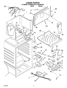 03 - Liner Parts parts for Whirlpool Refrigerator ET8RHMXKQ03 from AppliancePartsPros.com