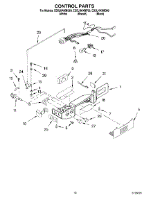 11 - Control Parts parts for Whirlpool Refrigerator ED5LHAXMB00 from AppliancePartsPros.com