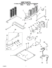 04 - Unit Parts parts for Whirlpool Refrigerator ET8CHMXKT03 from AppliancePartsPros.com