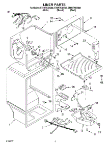 03 - Liner Parts parts for Whirlpool Refrigerator ET8WTKXKB03 from AppliancePartsPros.com