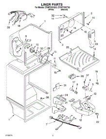 03 - Liner Parts parts for Whirlpool Refrigerator ET8MTKXKQ03 from AppliancePartsPros.com