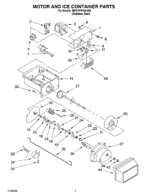 05 - Motor And Ice Container Parts parts for Whirlpool Refrigerator BRS70YRANA00 from AppliancePartsPros.com