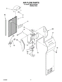 10 - Air Flow Parts parts for Whirlpool Refrigerator BRS70YRANA00 from AppliancePartsPros.com
