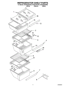 03 - Refrigerator Shelf Parts parts for Whirlpool Refrigerator ED5FHGXKB04 from AppliancePartsPros.com