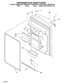 04 - Refrigerator Door Parts parts for Whirlpool Refrigerator GR2SHKXKQ03 from AppliancePartsPros.com