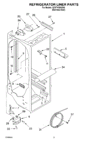 02 - Refrigerator Liner Parts parts for Whirlpool Refrigerator GD5THGXKS03 from AppliancePartsPros.com