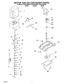 05 - Motor And Ice Container Parts parts for Whirlpool Refrigerator ED5LHAXMQ00 from AppliancePartsPros.com