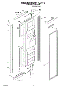 07 - Freezer Door Parts parts for Whirlpool Refrigerator GD5THGXKS03 from AppliancePartsPros.com