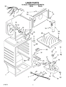 03 - Liner Parts parts for Whirlpool Refrigerator ET8WTMXKQ03 from AppliancePartsPros.com