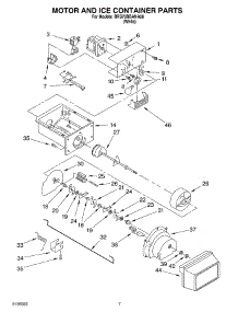 05 - Motor And Ice Container Parts parts for Whirlpool Refrigerator BRS70BBANA00 from AppliancePartsPros.com