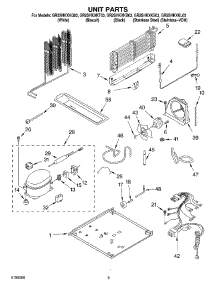 05 - Unit Parts parts for Whirlpool Refrigerator GR2SHKXKS03 from AppliancePartsPros.com