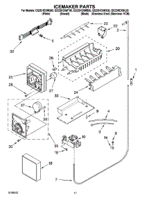 10 - Icemaker Parts parts for Whirlpool Refrigerator GS2SHEXML00 from AppliancePartsPros.com
