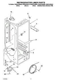 02 - Refrigerator Liner Parts parts for Whirlpool Refrigerator GS6SHAXMT00 from AppliancePartsPros.com