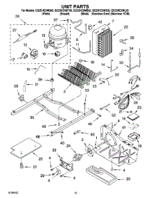 09 - Unit Parts parts for Whirlpool Refrigerator GS2SHEXMQ00 from AppliancePartsPros.com