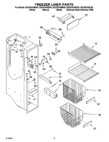 04 - Freezer Liner Parts parts for Whirlpool Refrigerator GS2SHAXMB00 from AppliancePartsPros.com