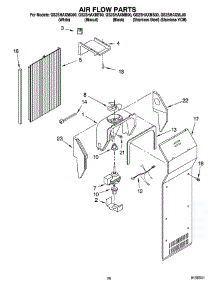 12 - Air Flow Parts - Parts Not Illustrated parts for Whirlpool Refrigerator GS2SHAXML00 from AppliancePartsPros.com
