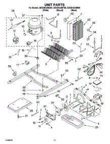 11 - Unit Parts parts for Whirlpool Refrigerator GD5SHAXMQ00 from AppliancePartsPros.com