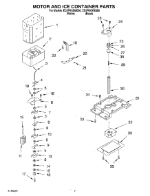 05 - Motor And Ice Container Parts parts for Whirlpool Refrigerator ED5PHAXMB00 from AppliancePartsPros.com