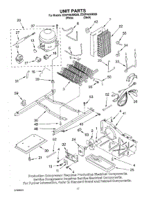 11 - Unit Parts parts for Whirlpool Refrigerator ED5PHAXMB00 from AppliancePartsPros.com