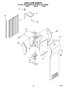 12 - Air Flow Parts, Parts Not Illustrated parts for Whirlpool Refrigerator ED2LHAXMT00 from AppliancePartsPros.com
