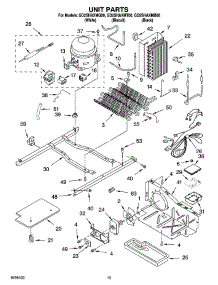 09 - Unit Parts parts for Whirlpool Refrigerator GD2SHAXMQ00 from AppliancePartsPros.com