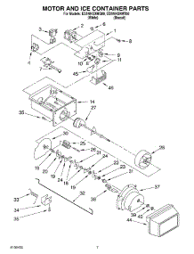 05 - Motor And Ice Container Parts parts for Whirlpool Refrigerator ED5NHGXMT00 from AppliancePartsPros.com