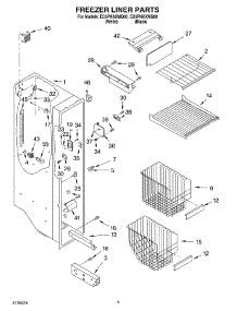 04 - Freezer Liner Parts parts for Whirlpool Refrigerator ED5PHAXMQ00 from AppliancePartsPros.com