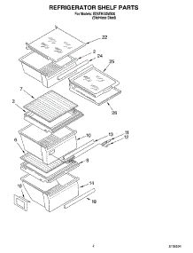 03 - Refrigerator Shelf Parts parts for Whirlpool Refrigerator ED5THAXMS00 from AppliancePartsPros.com