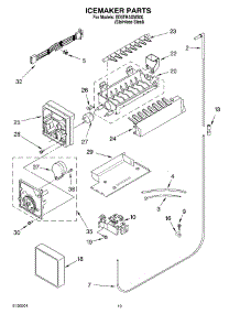 12 - Icemaker Parts, Parts Not Illustrated parts for Whirlpool Refrigerator ED5THAXMS00 from AppliancePartsPros.com