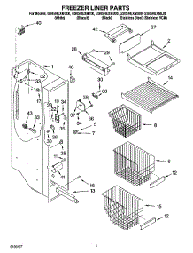 04 - Freezer Liner Parts parts for Whirlpool Refrigerator GS6SHEXML00 from AppliancePartsPros.com