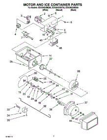 05 - Motor And Ice Container Parts parts for Whirlpool Refrigerator ED5GHGXMB00 from AppliancePartsPros.com