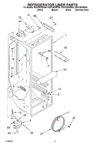 02 - Refrigerator Liner Parts parts for Whirlpool Refrigerator ED5YHEXMT00 from AppliancePartsPros.com