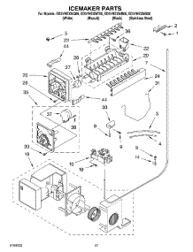 12 - Icemaker Parts, Parts Not Illustrated parts for Whirlpool Refrigerator ED5YHEXMT00 from AppliancePartsPros.com