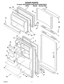 02 - Door Parts parts for Whirlpool Refrigerator ER8GHKXMS00 from AppliancePartsPros.com