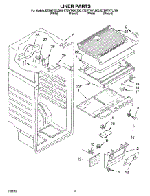 02 - Liner Parts parts for Whirlpool Refrigerator ET2WTKYLT00 from AppliancePartsPros.com