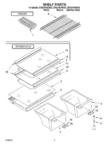 05 - Shelf Parts, Optional Parts parts for Whirlpool Refrigerator ER8GHKXMS00 from AppliancePartsPros.com