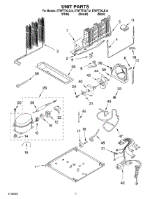 04 - Unit Parts parts for Whirlpool Refrigerator ET9FTTXLQ12 from AppliancePartsPros.com