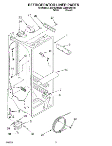 02 - Refrigerator Liner Parts parts for Whirlpool Refrigerator ED5SHGXMT00 from AppliancePartsPros.com