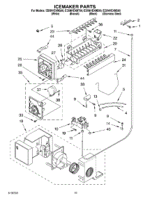 12 - Icemaker Parts, Parts Not Illustrated parts for Whirlpool Refrigerator ED5NHEXMB00 from AppliancePartsPros.com
