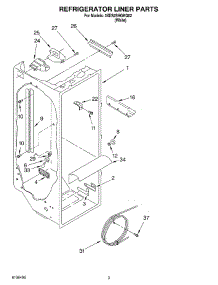02 - Refrigerator Liner Parts parts for Whirlpool Refrigerator 3XES2SHGKQ02 from AppliancePartsPros.com