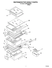 03 - Refrigerator Shelf Parts parts for Whirlpool Refrigerator 3XES2SHGKQ02 from AppliancePartsPros.com