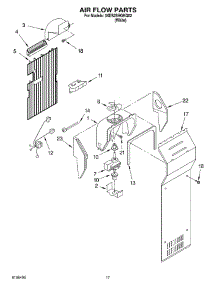 10 - Air Flow Parts parts for Whirlpool Refrigerator 3XES2SHGKQ02 from AppliancePartsPros.com