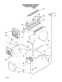 12 - Icemaker Parts, Parts Not Illustrated parts for Whirlpool Refrigerator 3XES2SHGKQ02 from AppliancePartsPros.com
