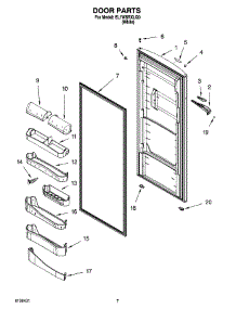 04 - Door Parts parts for Whirlpool Refrigerator EL1WSRXLQ0 from AppliancePartsPros.com