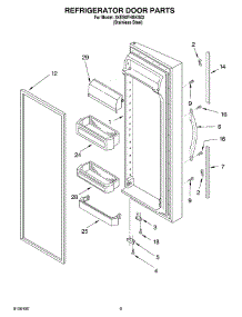 05 - Refrigerator Door Parts parts for Whirlpool Refrigerator 3XES0FHGKS02 from AppliancePartsPros.com
