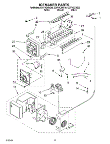 12 - Icemaker Parts, Parts Not Illustrated parts for Whirlpool Refrigerator ED7FHEXMT00 from AppliancePartsPros.com