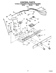 10 - Control Parts parts for Whirlpool Refrigerator ED5SHAXMQ00 from AppliancePartsPros.com