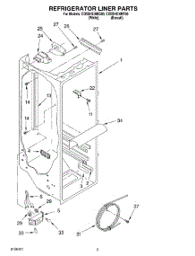 02 - Refrigerator Liner Parts parts for Whirlpool Refrigerator ED5SHEXMQ00 from AppliancePartsPros.com